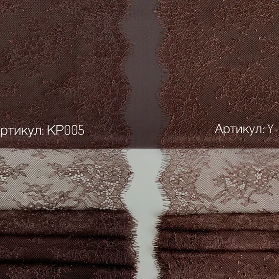 Кружево реснички шоколад (23*300 см)