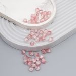 Бусины стекло ⌀8 мм, кракле, 46 шт, Astra&Craft, SY 24 градиент прозрачный/розовый, 1301138