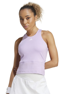 Женский теннисный топ Adidas Climacool Mid-Length Y-Tank — powder plum