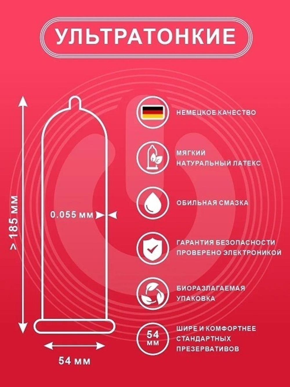 Ультратонкие презервативы ON Super Thin 30шт