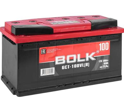 Аккумулятор BOLK Standart 100 А/ч обратный R+ 353x175x190 L5 EN 850 А