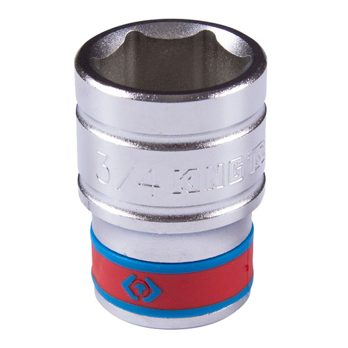KING TONY (433524S) Головка торцевая стандартная шестигранная 1/2", дюймовая 3/4"