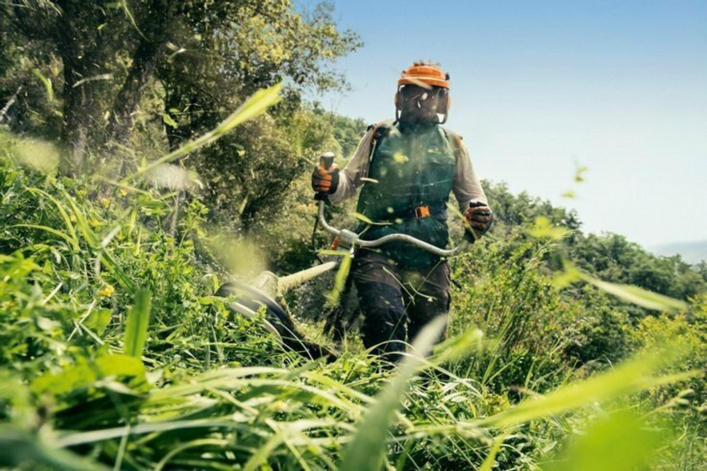 Бензиновый триммер STIHL FS 250 BrushCut, 1.6 кВт, антивибрационная система, плечевой ремень