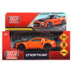 Модель ин. мет. "Спорткар" 12см, двери, багаж., коробка 2210C0141-R2 (Технопарк)