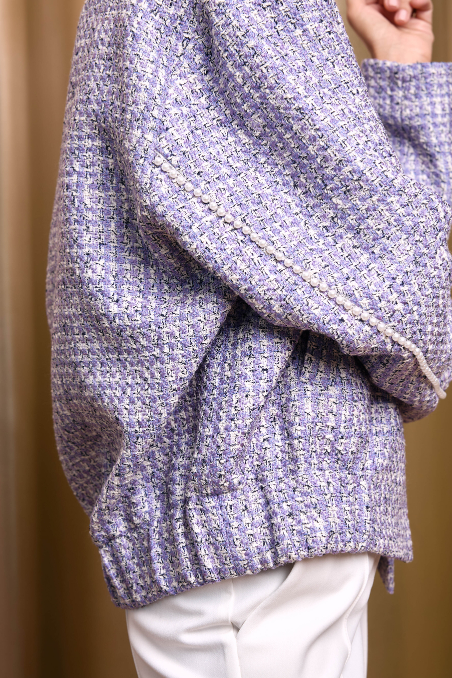 Бомбер "Tweed pearls"