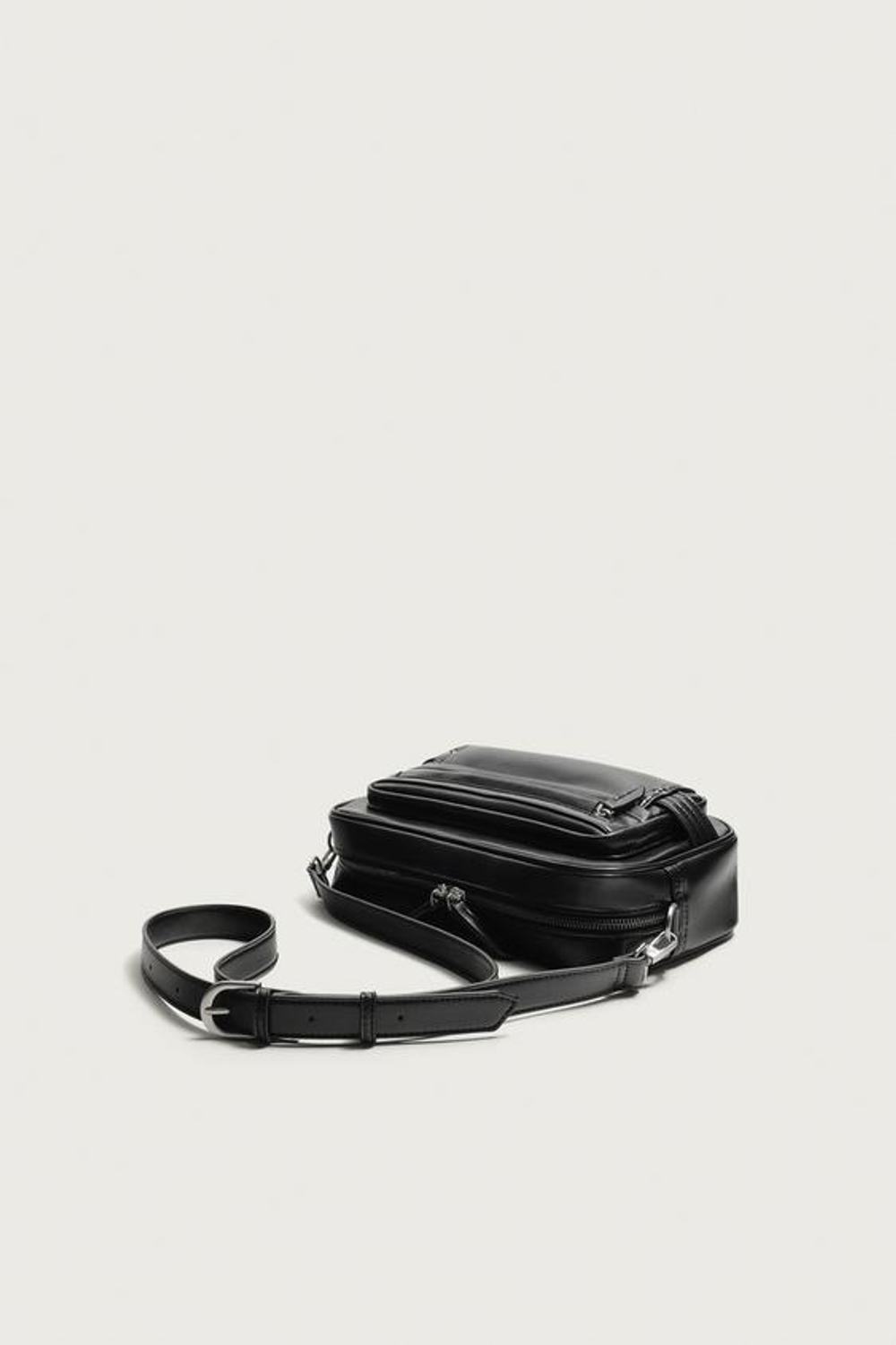 ZARA МЯГКАЯ СУМКА, ЧЕРНЫЙ