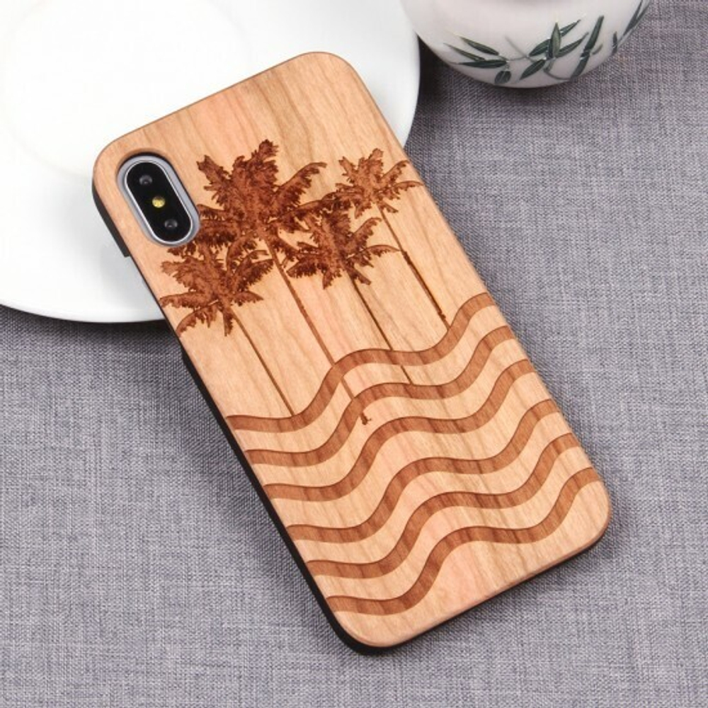 Чехол из дерева для iPhone X/XS, 010412
