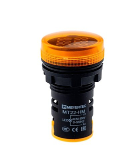 Индикатор напряжения и частоты, желтый MT22-HM5 арт.:107377