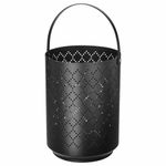Подсвечник фонарь IKEA URSKILJA (УРСКИЛЬЯ), Черный, Металл, 22 см