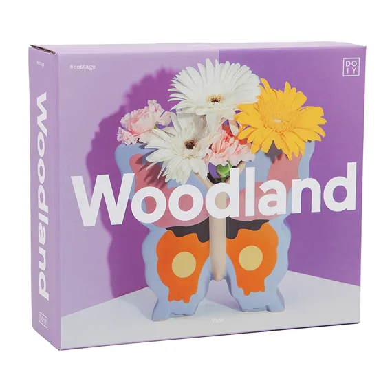 Ваза woodland, butterfly, 20 см
