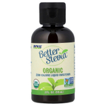 NOW Foods, Better Stevia®, органический жидкий подсластитель с нулевой калорийностью, 59 мл (2 жидк. унции)