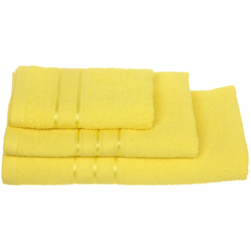 Полотенце махровое 50*80см «Comfort» цвет желтый 01040 плотность 300гр/м2