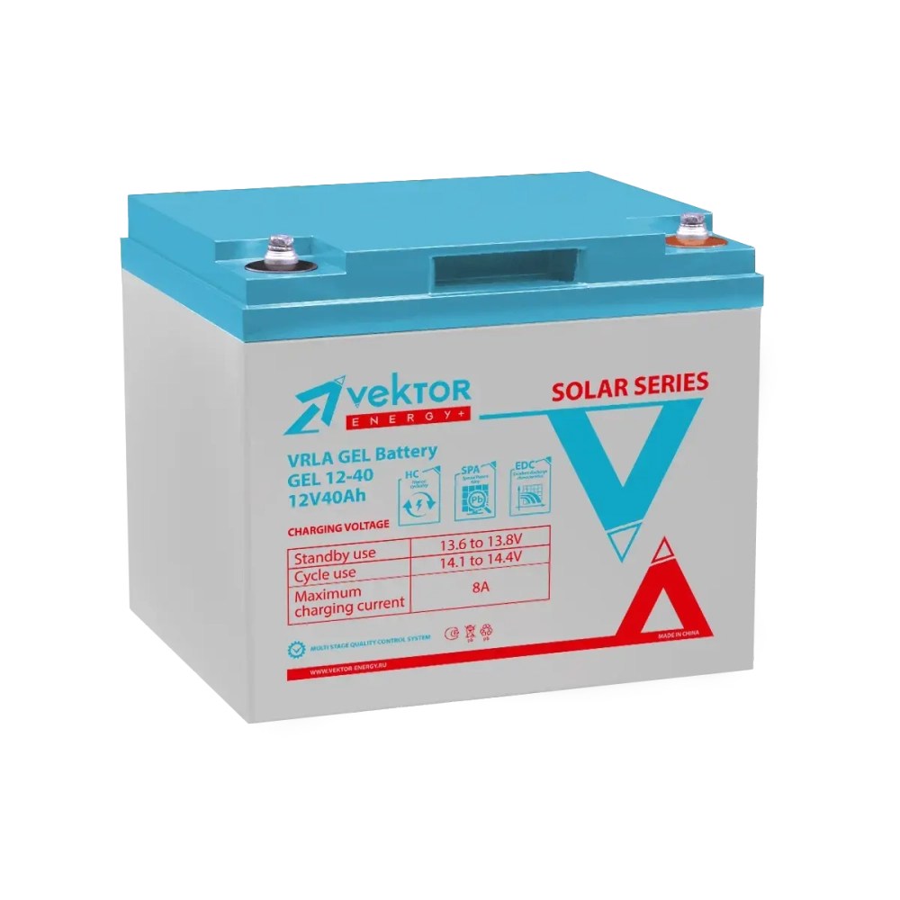 Аккумуляторная батарея Vektor Energy GEL 12-40