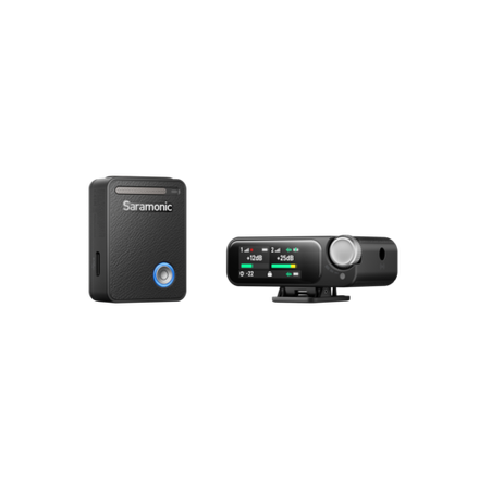 Радиосистема Saramonic Ultra 03 (TX+TX+RX) приёмник + 2 передатчика универсальная с петличками, чёрн