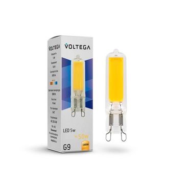 Светодиодная лампа Simple Capsule 5W 3000K G9 (7262) VG9-K2G9-3K-5W Voltega