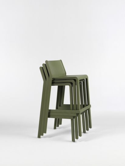 Стул пластиковый барный Trill Stool Nardi цвет агава