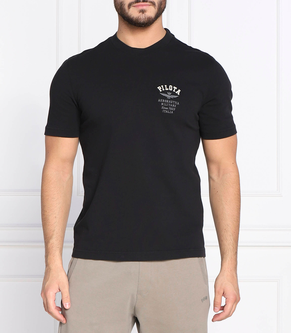 футболка Aeronautica Militare - черный(TS2000J577)
