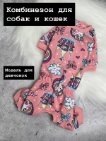 Трикотажный комбинезон для собак и кошек