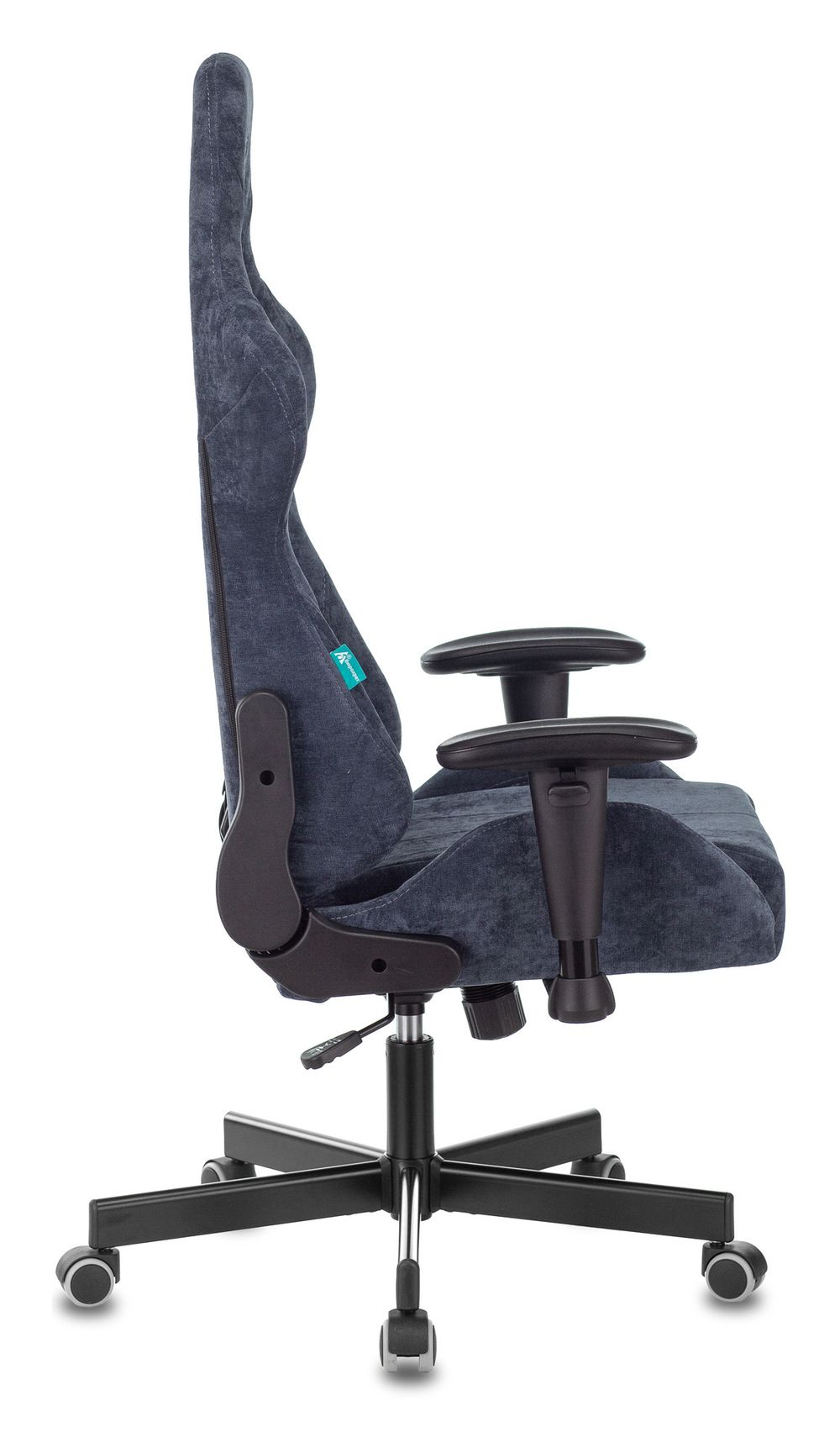 Кресло игровое Zombie VIKING KNIGHT Fabric синий Light-27 с подголов. крестовина металл