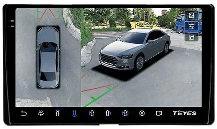 Магнитола для Toyota Sienna 3 2014-2020 - Teyes CC3-2K-360 на Android 10, Быстрая, 2K QLED, CarPlay, 4G SIM-слот, 4 камеры в комплекте
