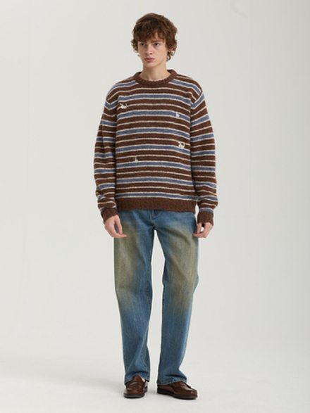 Мужской Свитер (Round-neck) Bunny Crossings