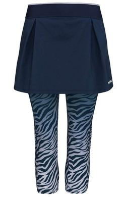 Женская теннисная юбка Head Dynamic 3/4 Tights Skort W - dark blu/print vision w