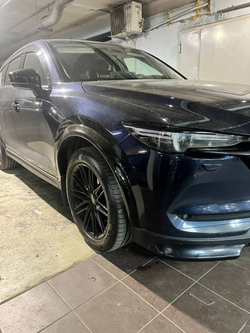 Вставка переднего бампера + клыки Mazda CX-5 KF (2017–2022)