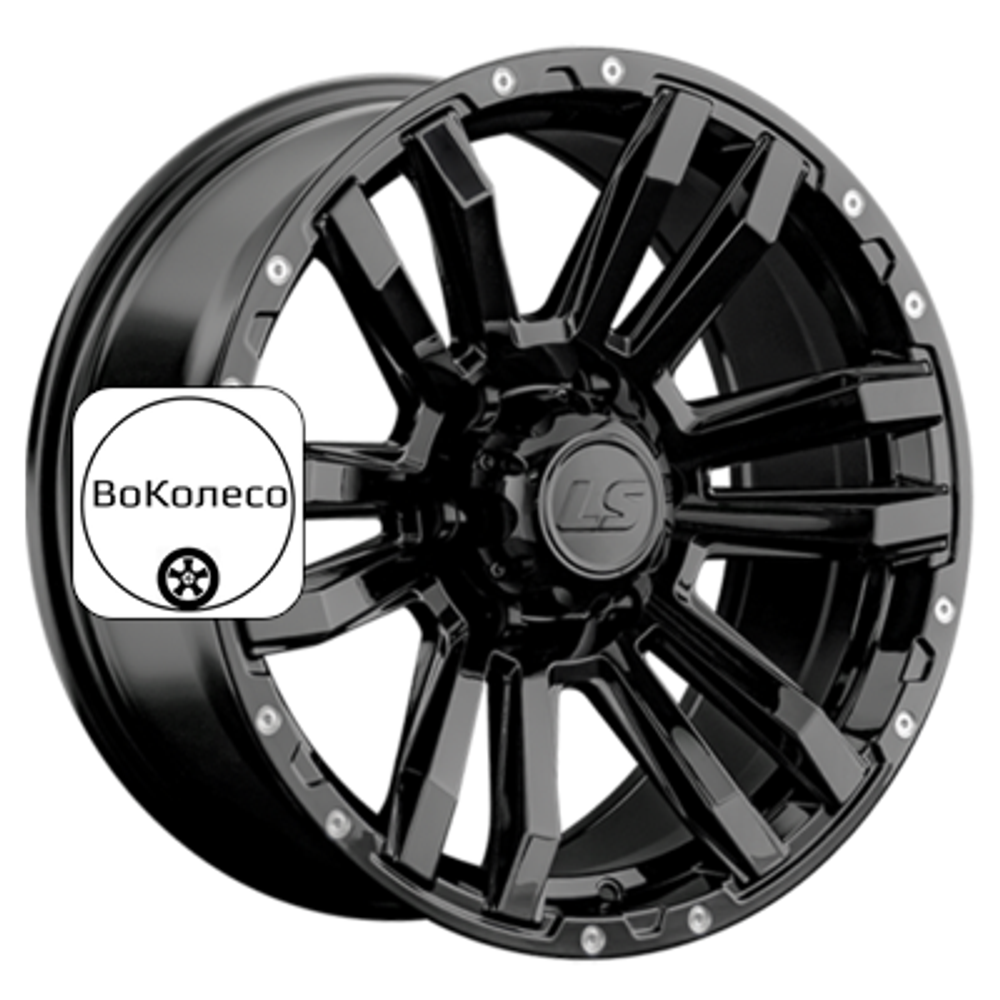 9x18/6x139,7 ET15 D106,1 1339 BK (конус, Колпак+лого) LS