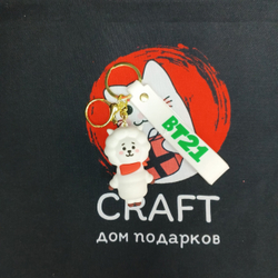 Резиновый брелок "BT21"