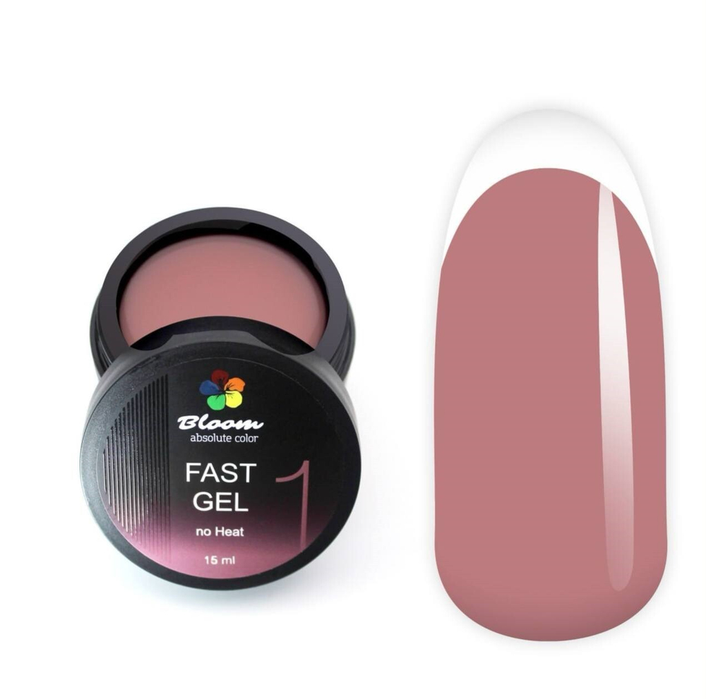Bloom Fast Gel 01 - Гель холодный для наращивания, 15 мл