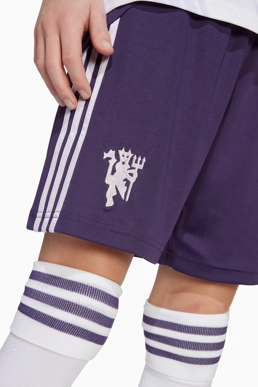 Шорты adidas Manchester United 25/26 Away Junior - фиолетовый