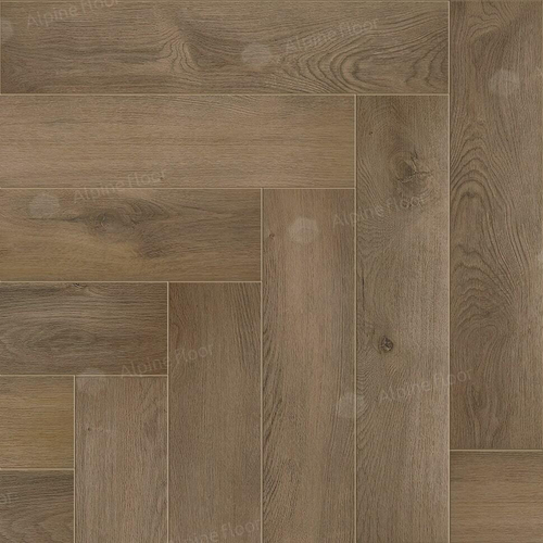 Каменно-полимерная плитка Alpine Floor Паркет лайт (Parquet Light) Дуб насыщенный ЭКО 13-7