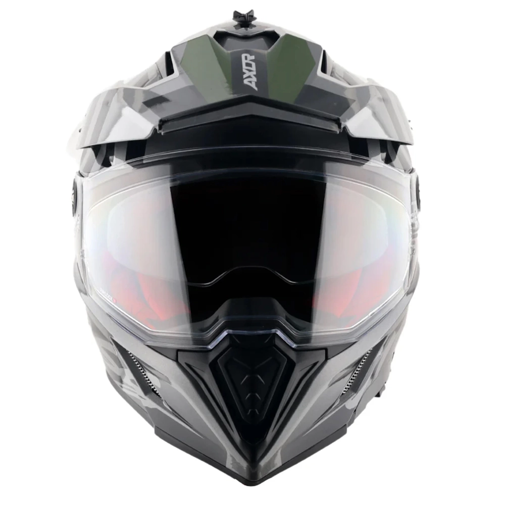 Шлем AXOR X-CROSS ORBIT D/V, с визором, цвет черный/серый (L)