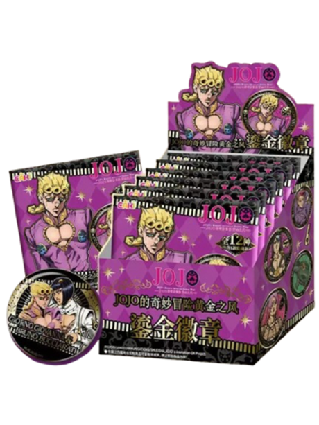 Рандомный значок JoJo`s Bizzare Adventure Golden Wind Gilded Metal Pins