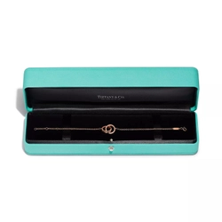 Браслет из розового золота 18k,Tiffany 🌿 interlocking