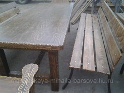 Садовые лавочки и скамейки на надежном металлокаркасе (под заказ)