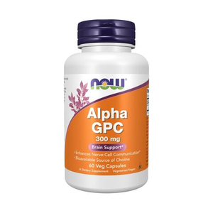 NOW Alpha GPC 300 мг 60 вегетарианских капсул