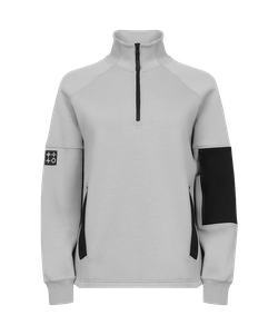 Свитшот на молнии 1/4 JOGEL Power Inside Sweatshirt W Relaxed Fit, серый