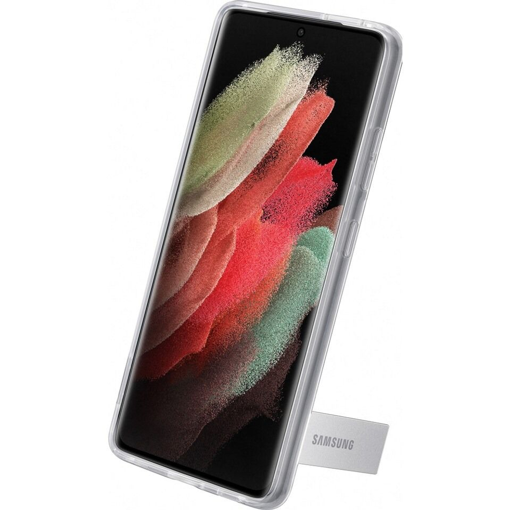Чехол-подставка для Samsung Galaxy S21 Ultra, прозрачный (Из Финляндии)