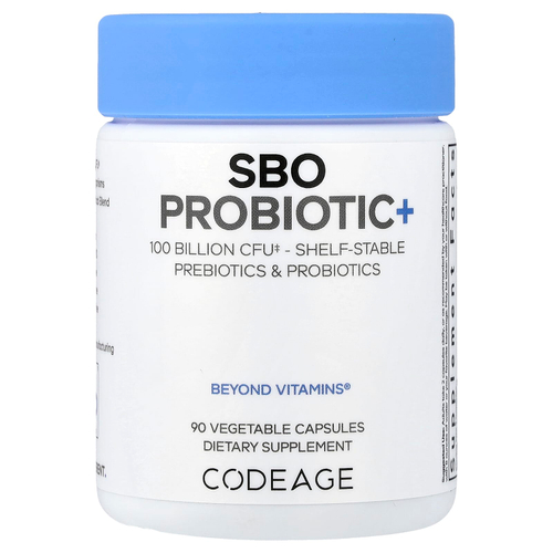 Codeage, SBO Probiotic+, пробиотики, 90 растительных капсул