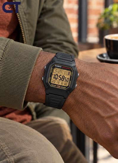 CASIO W-800HG-9A CASIO Collection унисекс наручные часы — двойное время, полный календарь и батарея до 10 лет