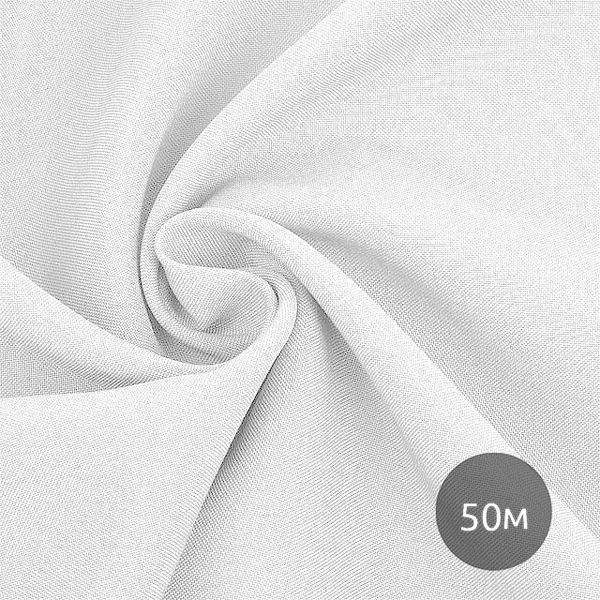 Габардин 150 г/м², 150 см / 50 метров, TBY.150101, цв.101 белый