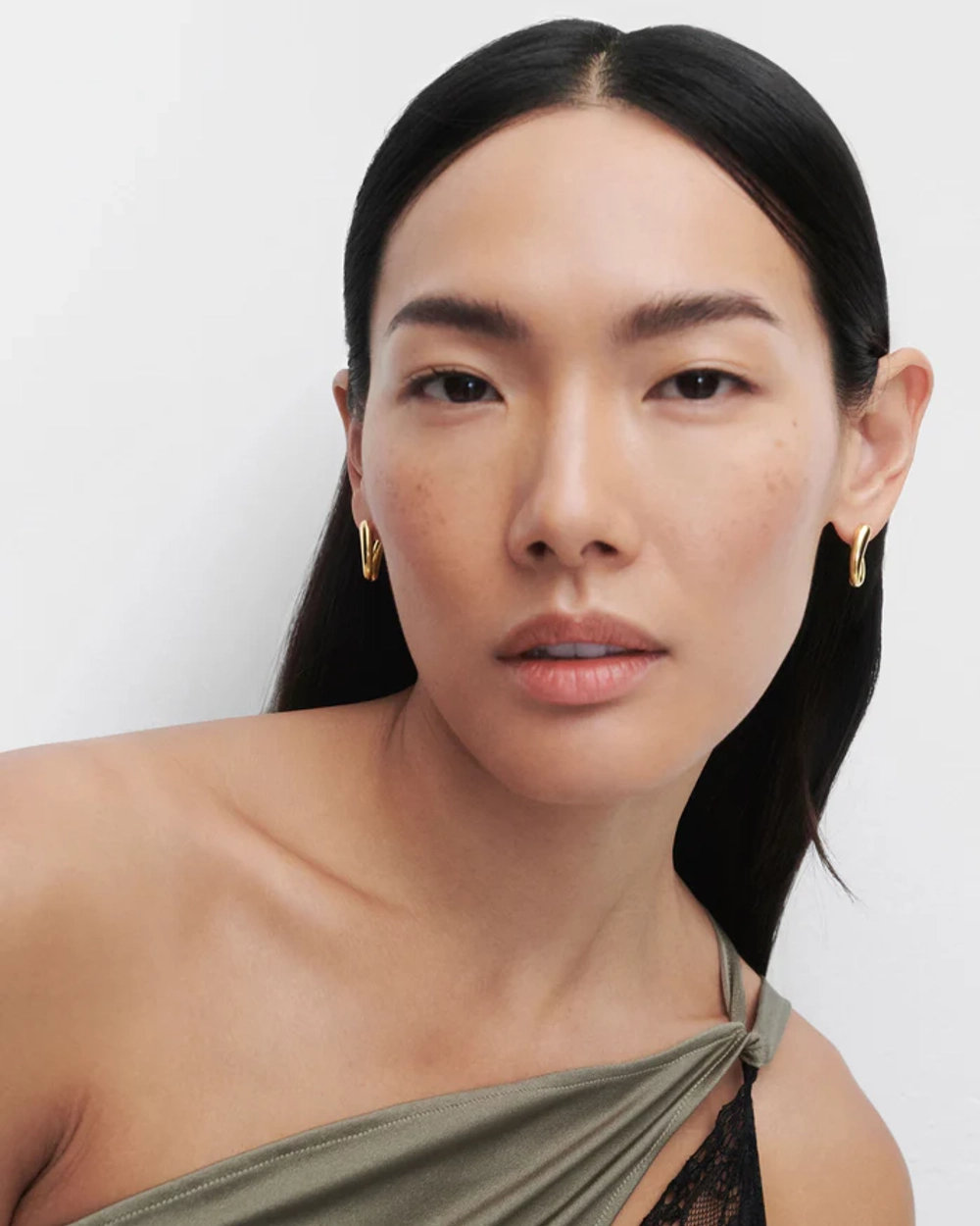 Серьги Helix Hoops серебро 925 пробы покрытое золотом