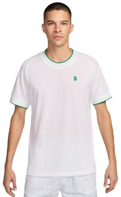 Мужская теннисная футболка Nike Court Heritage Tennis Top - white