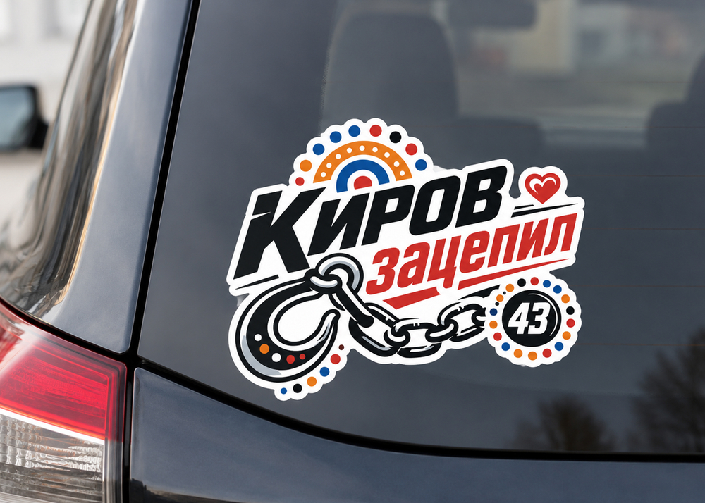 Наклейка на автомобиль "Киров"