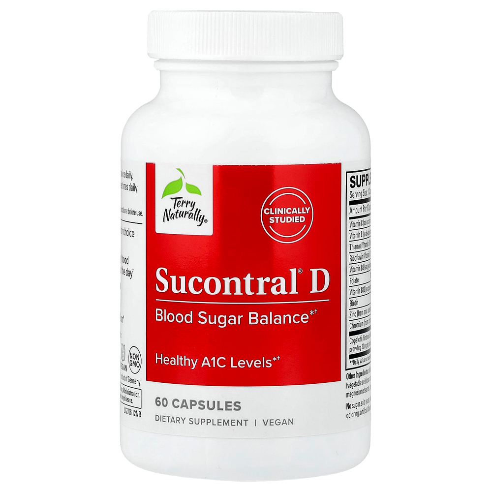 Terry Naturally, Sucontral® D, 60 капсул