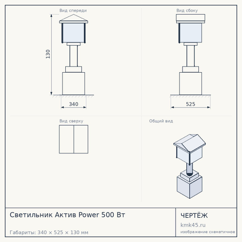 Светильник Актив Power 500 Вт — от 46 000 ₽