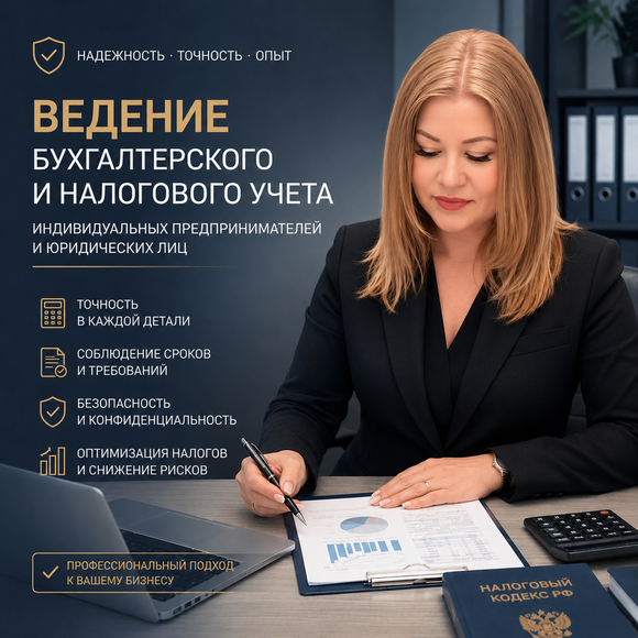 Ведение бухгалтерского и налогового учета индивидуальных предпринимателей и юридических лиц