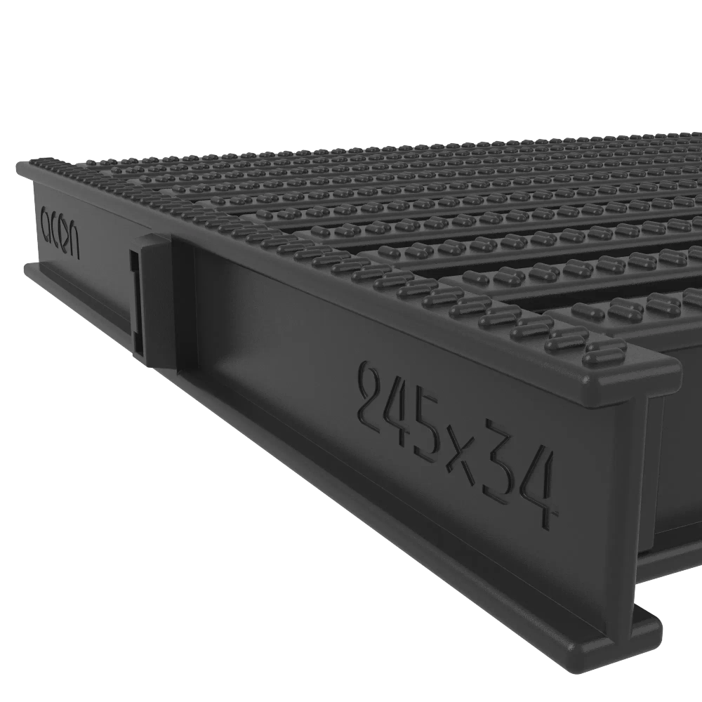 Угловой сегмент ACON 195x34мм, цвет белый, синий, голубой, серый, черный