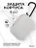 Чехол для Airpods Pro 3 Gurdini прорезиненный soft touch c карабином Серый